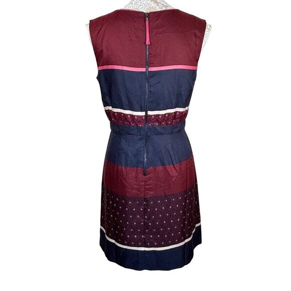 NWT Loft Sleeveless Pleated Colorblock Lightweight Mini Dress‎ Size 2 Whimsy - Picture 5 of 8